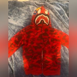 Red bape hoodie